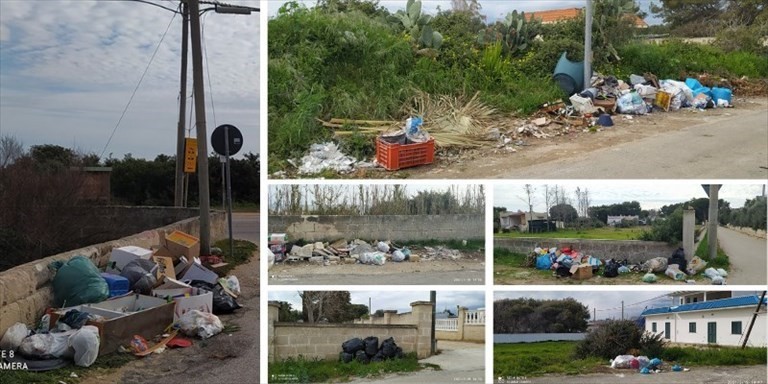 Rifiuti abbandonati nelle marine manduriane Rifiuti abbandonati nelle marine manduriane
