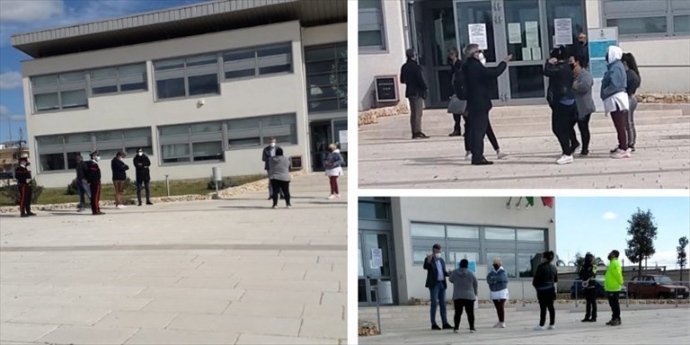 La protesta di ieri La protesta di ieri