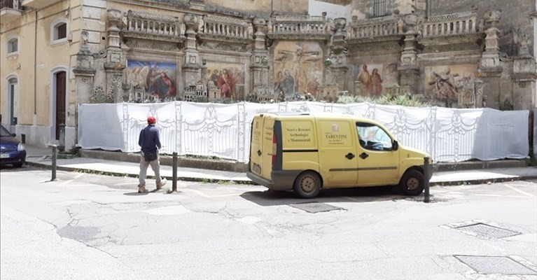 Lavori al Calvario Lavori al Calvario
