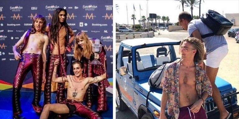 I Maneskin vittoriosi a Rotterdam, a destra Damiano in villeggiatura a Campomarino I Maneskin vittoriosi a Rotterdam, a destra Damiano in villeggiatura a Campomarino