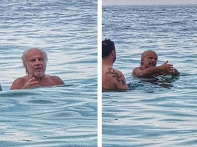 Jerry Calà paparazzato a San Pietro in Bevagna Jerry Calà paparazzato a San Pietro in Bevagna