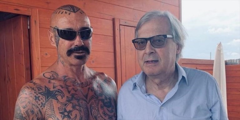 Vittorio Sgarbi a Campomarino di Maruggio Vittorio Sgarbi a Campomarino di Maruggio