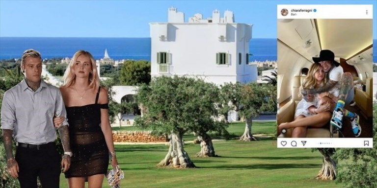 La coppia Ferragni-Fedez in Puglia La coppia Ferragni-Fedez in Puglia