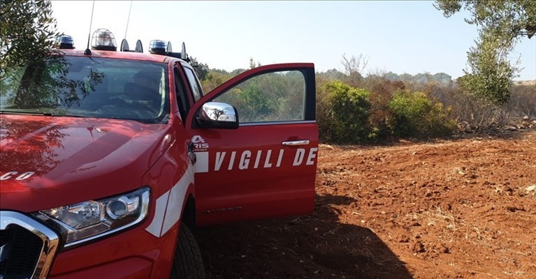 Vigili del fuoco in azione