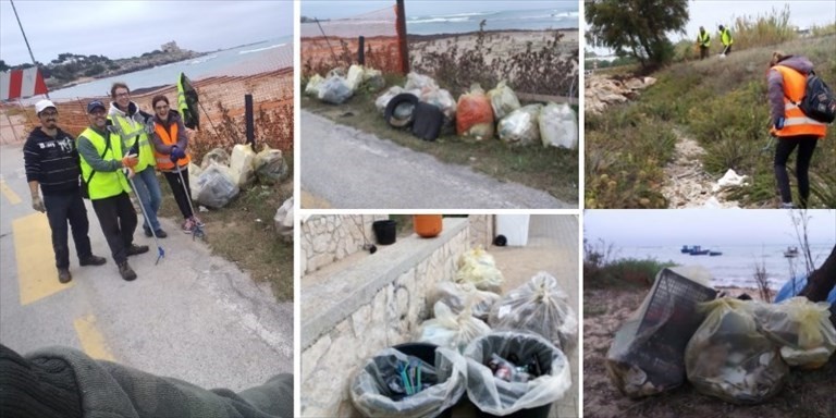 Raccolta di rifiuti sulla litoranea Raccolta di rifiuti sulla litoranea