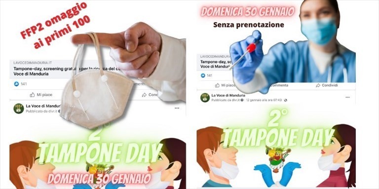 Tampone e mascherina day Tampone e mascherina day
