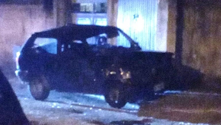 La Panda dei rapinatori arrestati La Panda dei rapinatori arrestati
