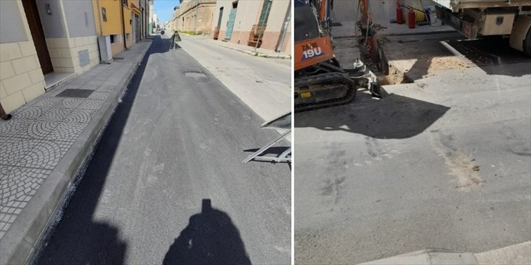 Il tappetino e lo scavo Il tappetino e lo scavo