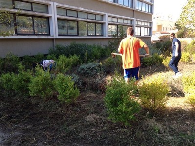 I ragazzi dell’Einaudi riqualificano i propri spazi verdi