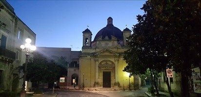 Chiesa di Santa Lucia, Manduria, gennaio, alba del 2019