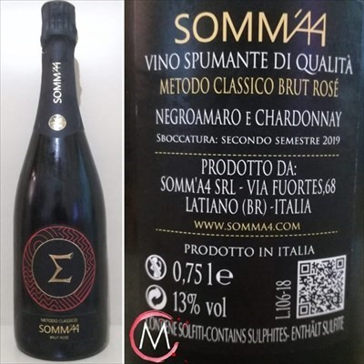 SPUMANTE SOMM’A4 BRUT ROSÈ – IL METODO CLASSICO CON ORIGINI SALENTINE SPUMANTE SOMM’A4 BRUT ROSÈ – IL METODO CLASSICO CON ORIGINI SALENTINE