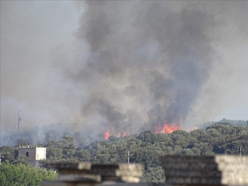 Incendio La Marina Piccola Avetrana