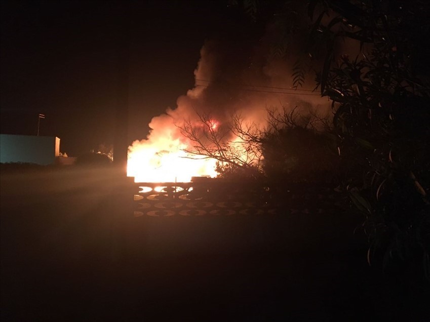 Incendio Spiaggia del Conte, Punta Prosciutto