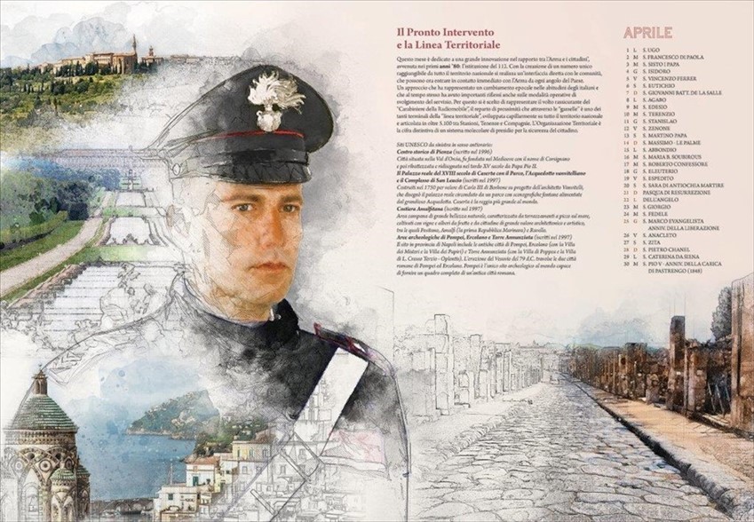 Il calendario dei carabinieri 2019