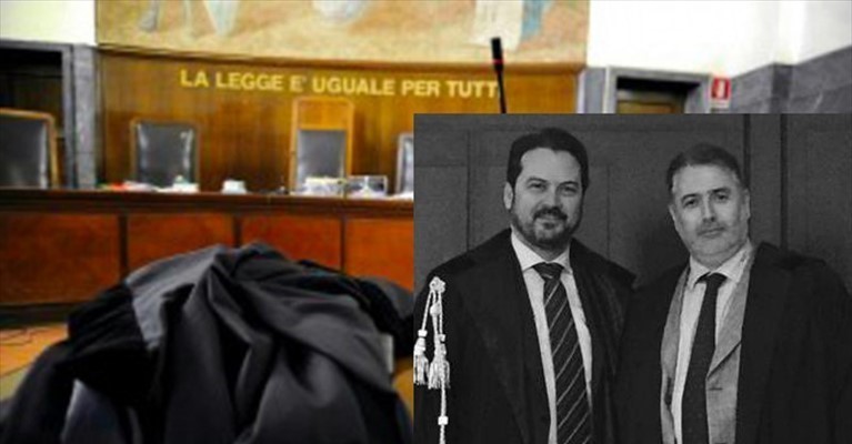 Gli avvocati Giuseppe brunetti e Davide Parlatano Gli avvocati Giuseppe brunetti e Davide Parlatano