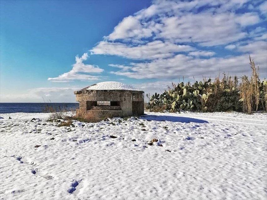 Manduria sotto la neve, 5 gennaio 2019