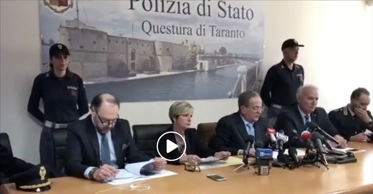 La conferenza stampa del procuratore Capristo