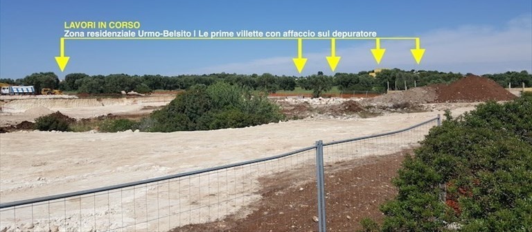 Il cantiere del depuratore Urmo Belsito Il cantiere del depuratore Urmo Belsito