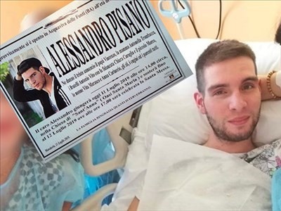 Alessandro Pisano in ospedale