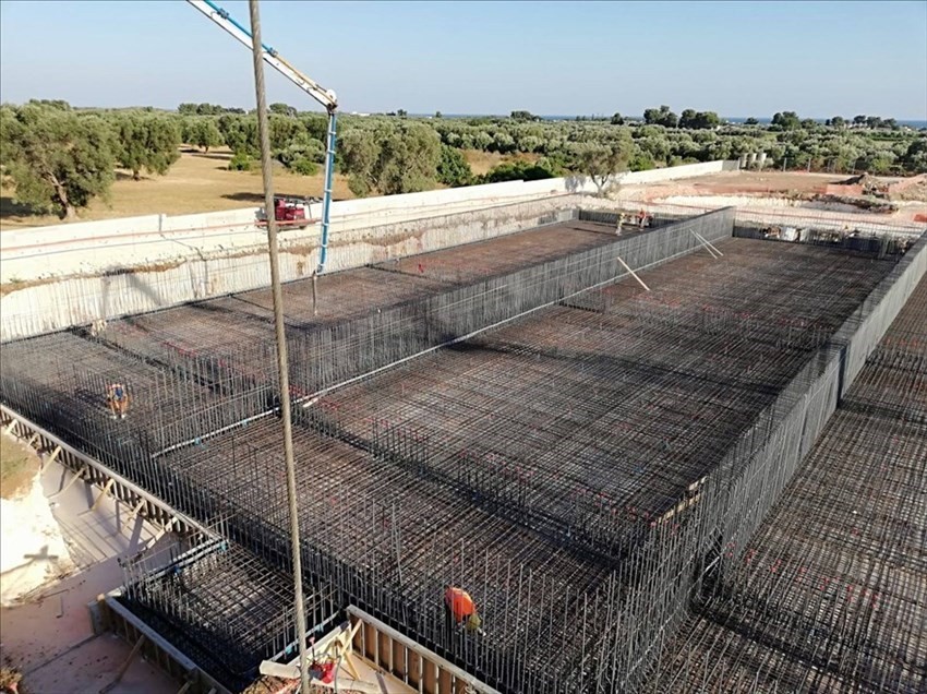 Le foto del cantiere del depuratore a Urmo