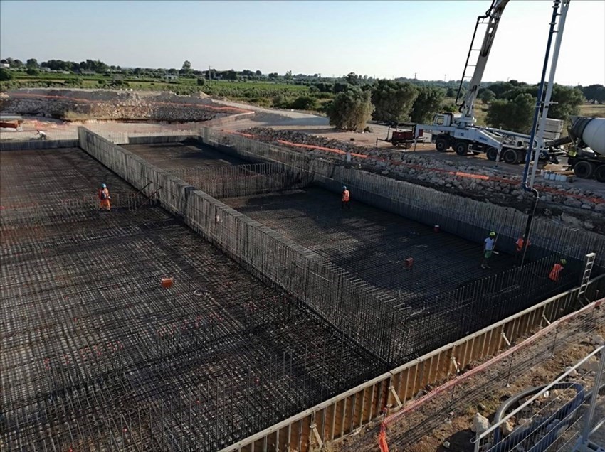 Le foto del cantiere del depuratore a Urmo