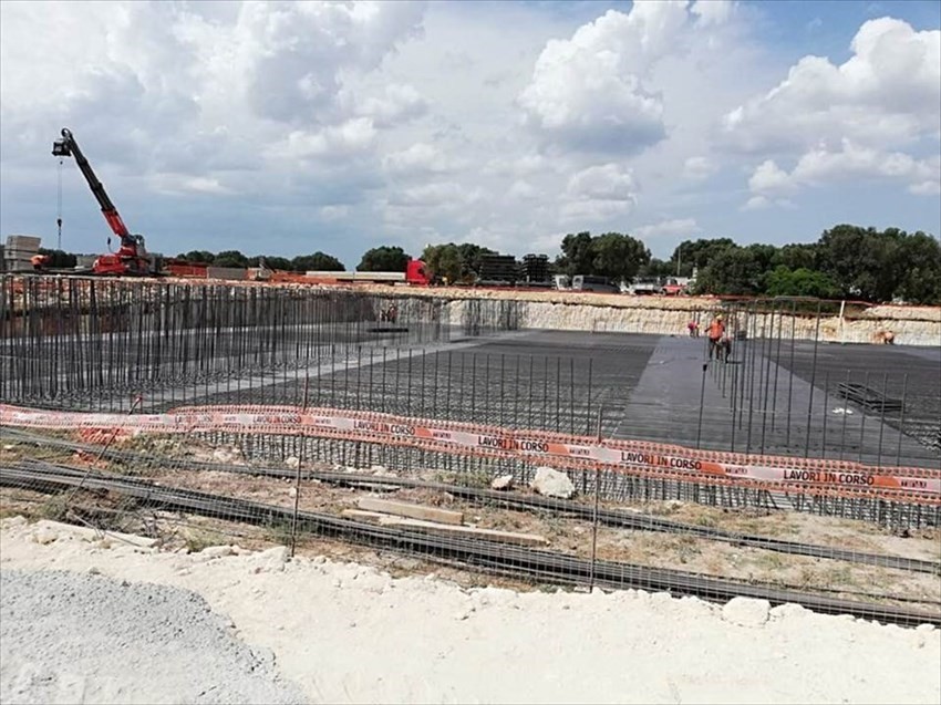 Le foto del cantiere del depuratore a Urmo