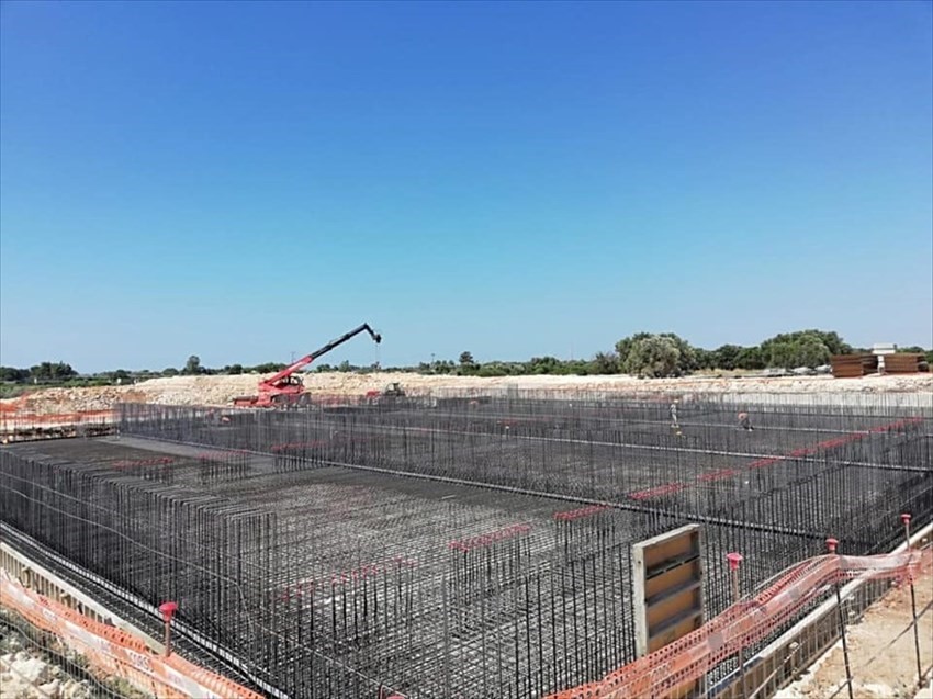 Le foto del cantiere del depuratore a Urmo