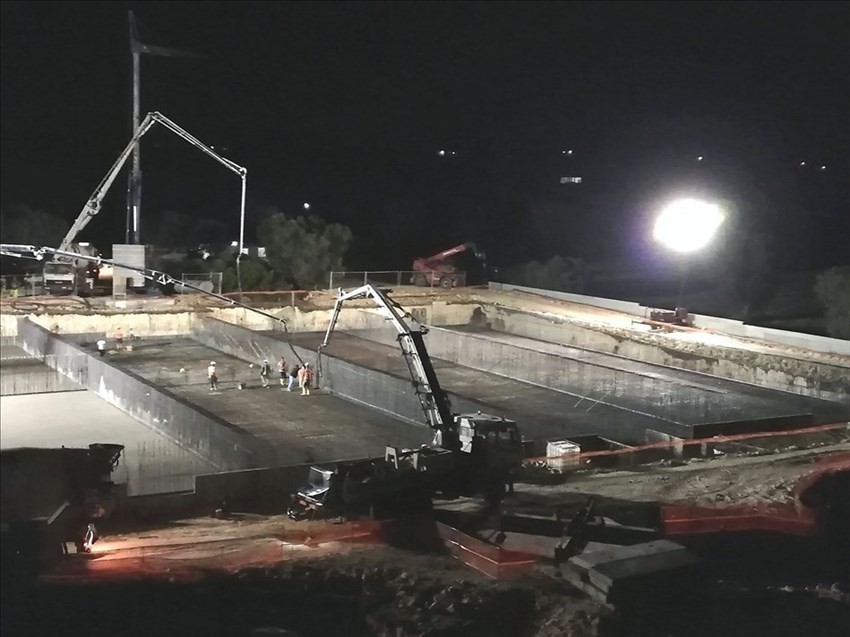 Le foto del cantiere del depuratore a Urmo