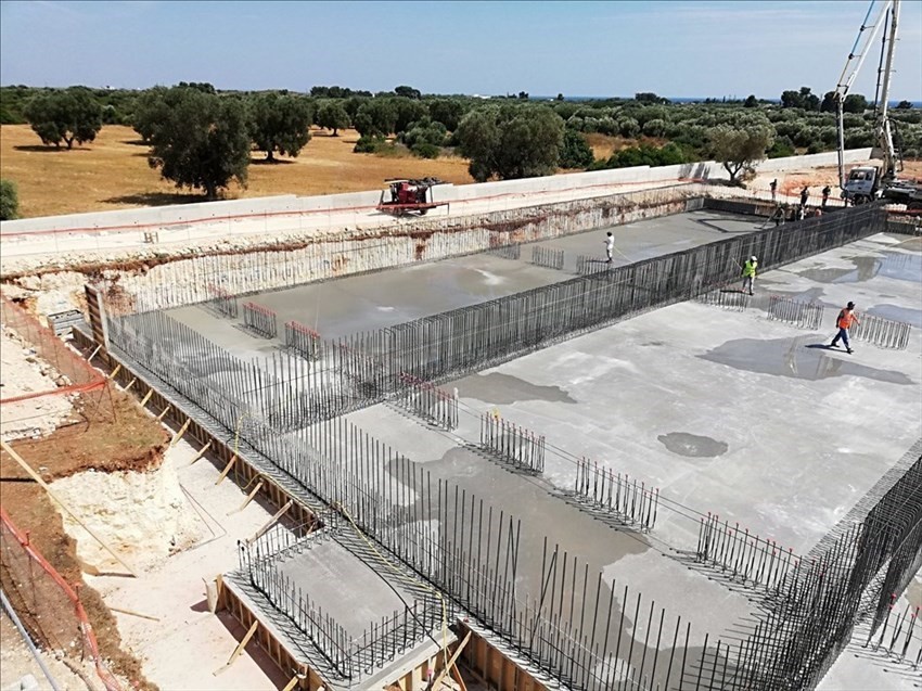 Le foto del cantiere del depuratore a Urmo