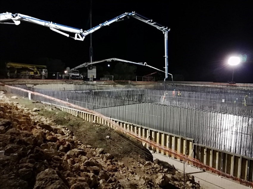 Le foto del cantiere del depuratore a Urmo