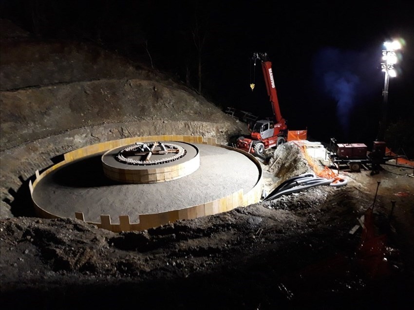 Le foto del cantiere del depuratore a Urmo