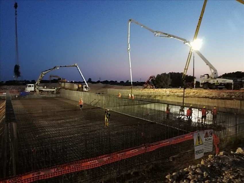 Le foto del cantiere del depuratore a Urmo