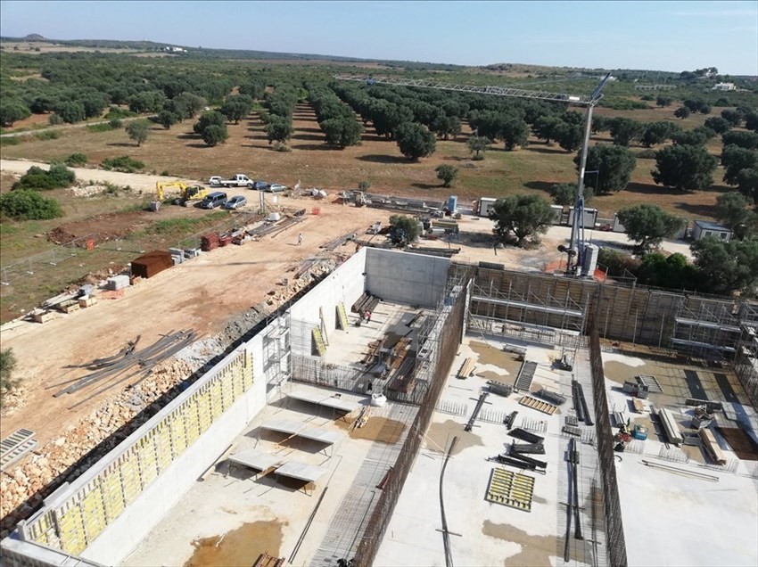 Le foto del cantiere del depuratore a Urmo