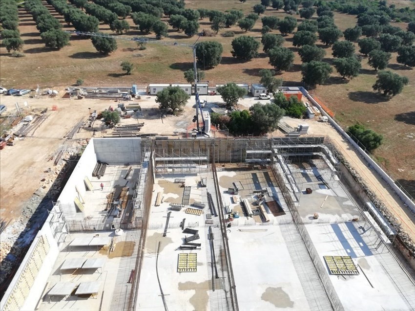 Le foto del cantiere del depuratore a Urmo