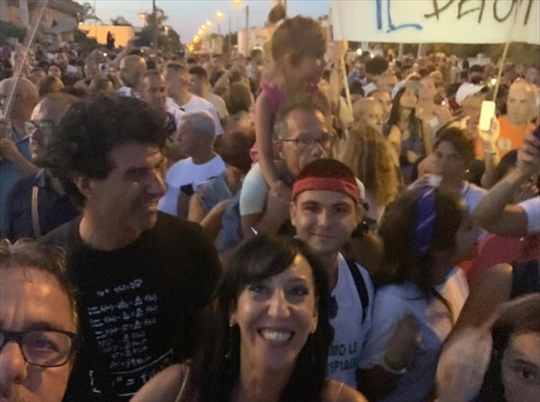 Anna Macina alla manifestazione di Torre COlimena