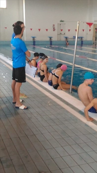 Prima lezione in piscina