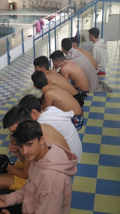 Prima lezione in piscina