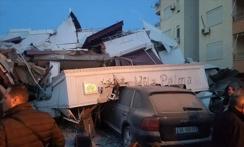 I danni del terremoto in Albania 25 novembre 2019