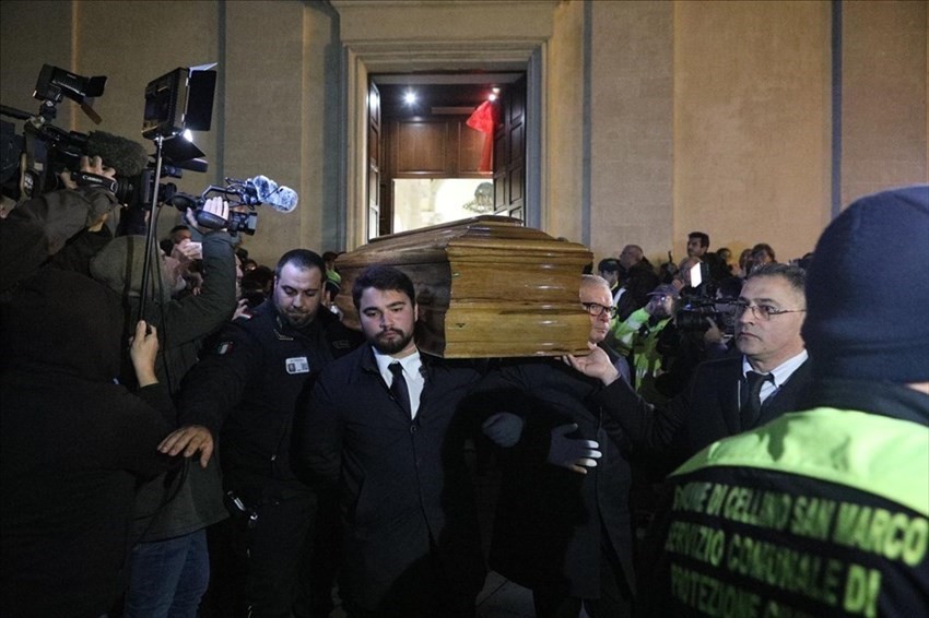 I funerali della mamma di Al Bano