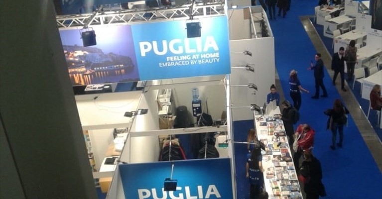 Lo stand della Puglia alla Bit