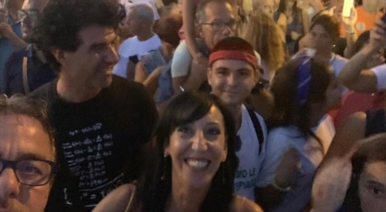 Anna Macina alla manifestazione di Torre COlimena