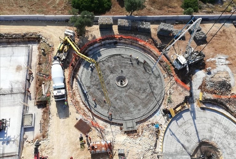Le foto del cantiere del depuratore a Urmo Le foto del cantiere del depuratore a Urmo