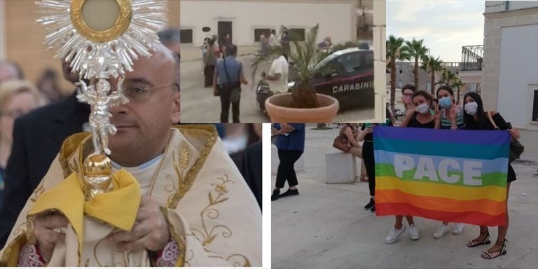Il parroco e la protesta pacifica Il parroco e la protesta pacifica