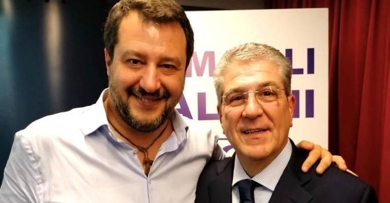 Matteo Salvini con Gianfranco Chiarelli
