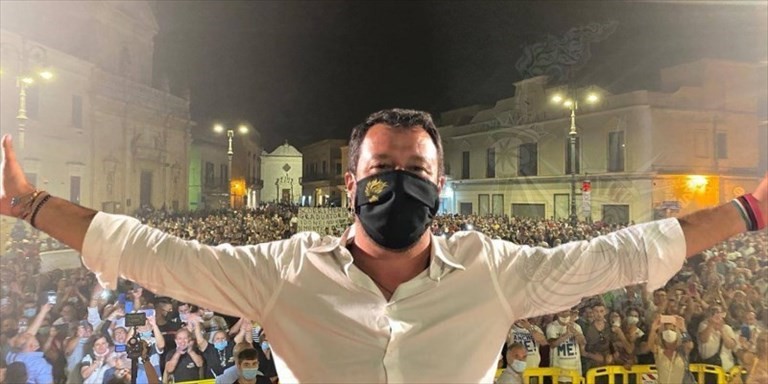 Matteo Salvini a Manduria Matteo Salvini a Manduria