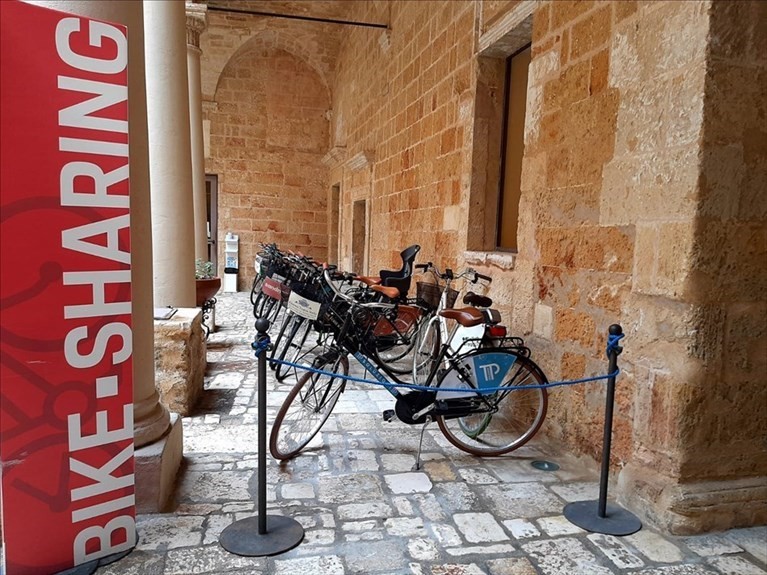 La postazione di bike-sharing