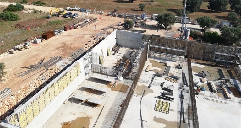 Le foto del cantiere del depuratore a Urmo Le foto del cantiere del depuratore a Urmo