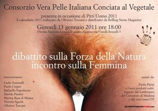 Niente pubblicit� per il calendario di Toscani: �Quei pubi offendono la dignit� femminile�