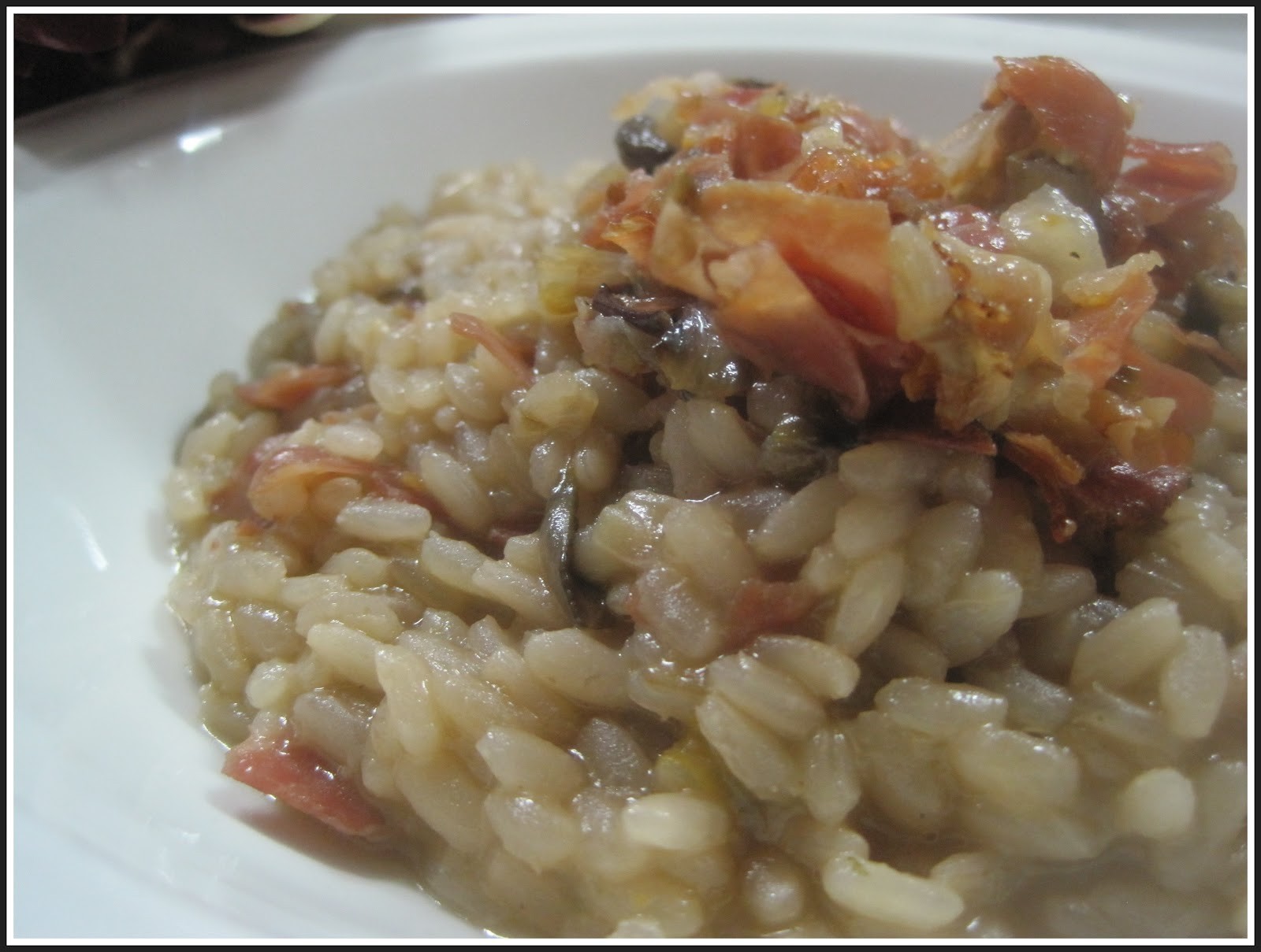 Risotto con la zucca, radicchio rosso e speck croccante