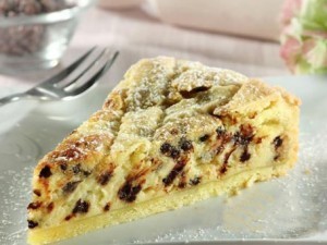Polpo al forno con patate e cipolla di Tropea. Crostata di ricotta, mascarpone e cioccolato